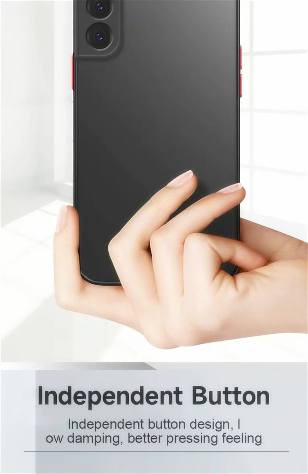 ARMOUR stoßfeste matte Hülle für Samsung Galaxy S20 S21 FE S22 Plus S23 Ultra S8 S9 S10 Plus Note 8 9 10 20 Ultra Bumper Cover – Detail 4