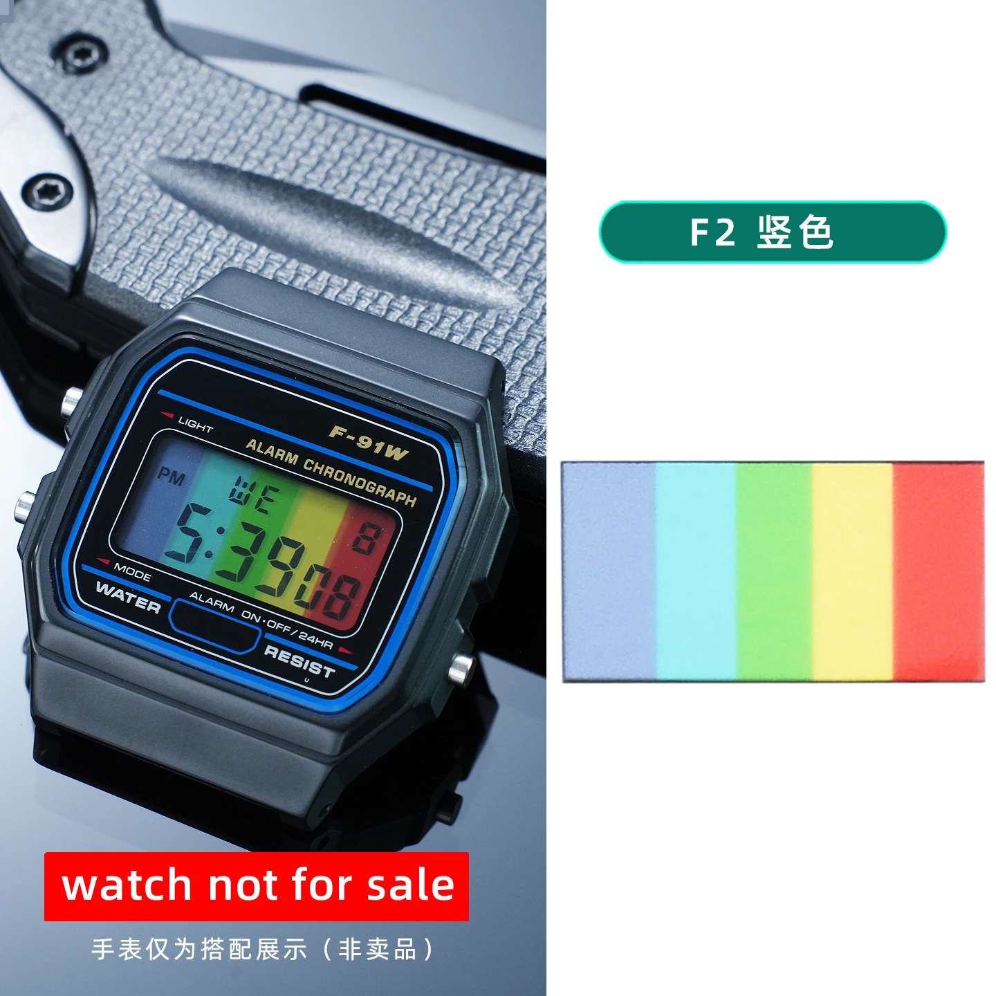 28 verschiedene Farbfolien für Display-Bildschirme, DIY-Aufkleber im Ins-Stil, HD-Folienaufkleber für Casio F91 A158 A159 A168 F105 – Detail 7
