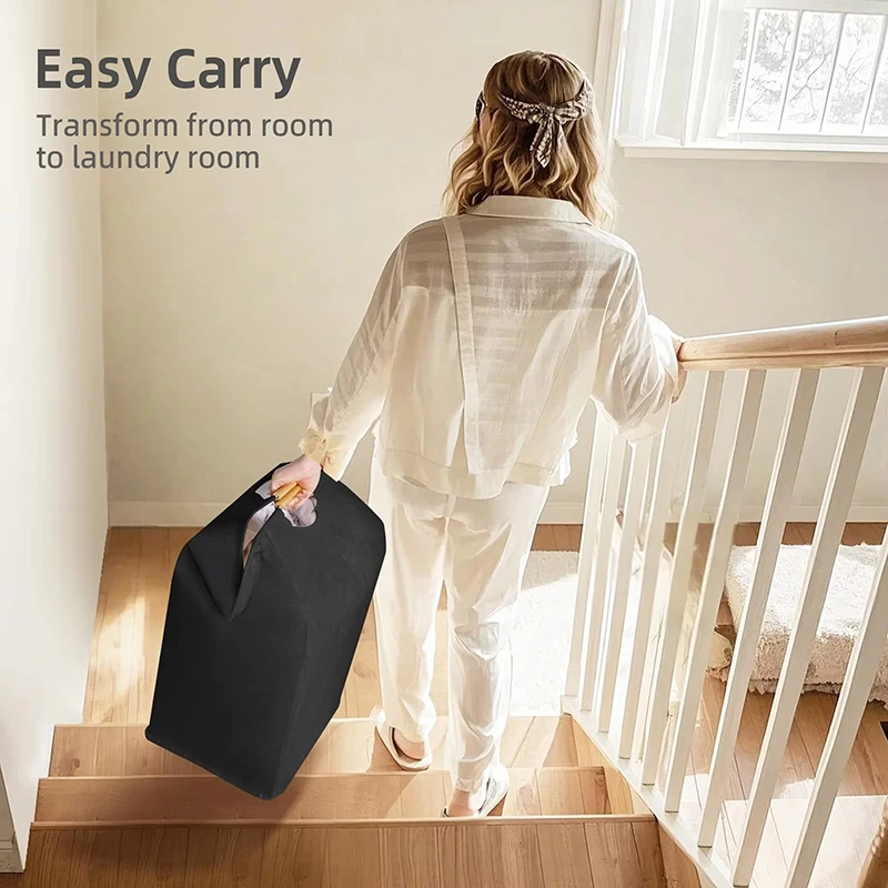 Laundry Basket Sundries Storage Bag Large Capacity Storage Basket Dirty Clothes Basket With Handle Foldable Toy Organizer​