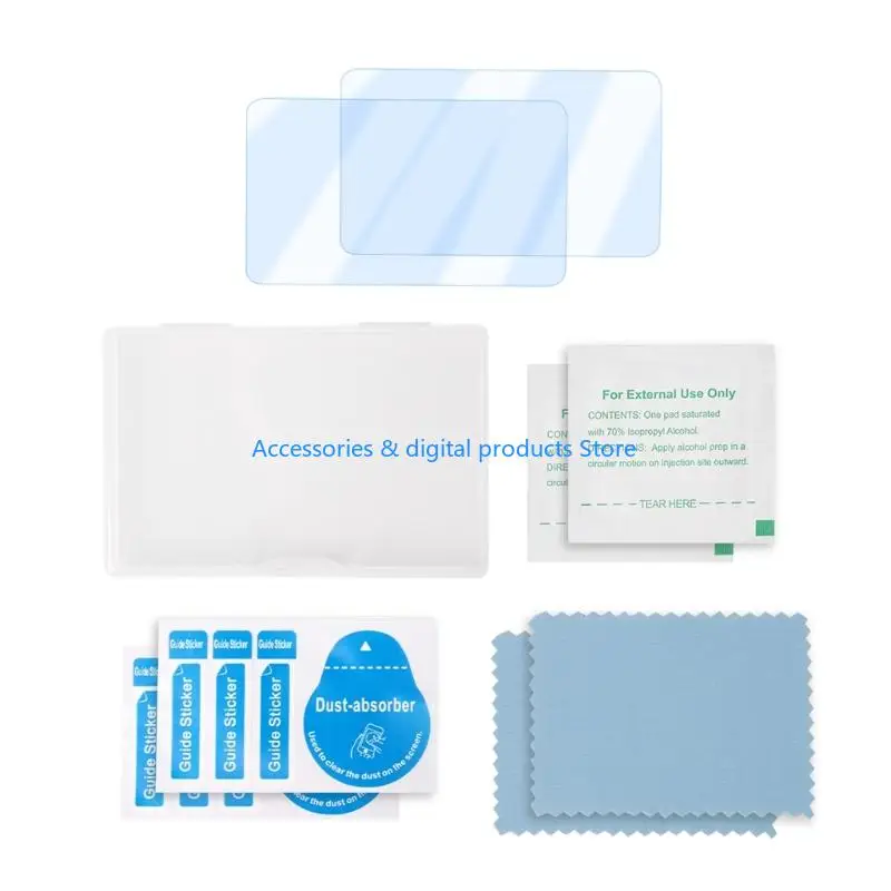 77JD Clear Touches Screen Cover for Pocket4P/4/3 with Cleaning Wipe Cloth Sticker