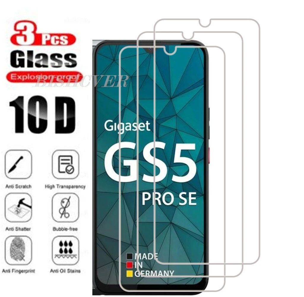 Película de vidro temperado para celular, filme protetor de tela para celular gs5 pro se, 3pcs, 3pcs