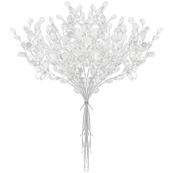 Artificial white crystal acrylic water droplet Hot sale Valentine'Wedding bridal bouquet wreath hairpin DIY gift decor accessory