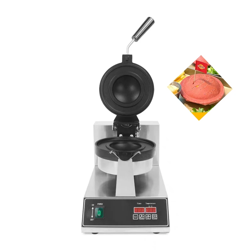220v Digital Type UFO Hamburger Making Machine Electric Sand Maker Ice Cream Gelato Panini Press Machine Waffle Maker