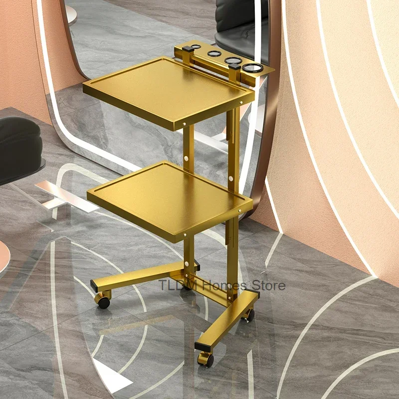 

Golden Hairdressing Trolley Machine Portable Professional Beauty Salon Trolley Aesthetic Carrito Auxiliar Salon Furniture MQ50TC