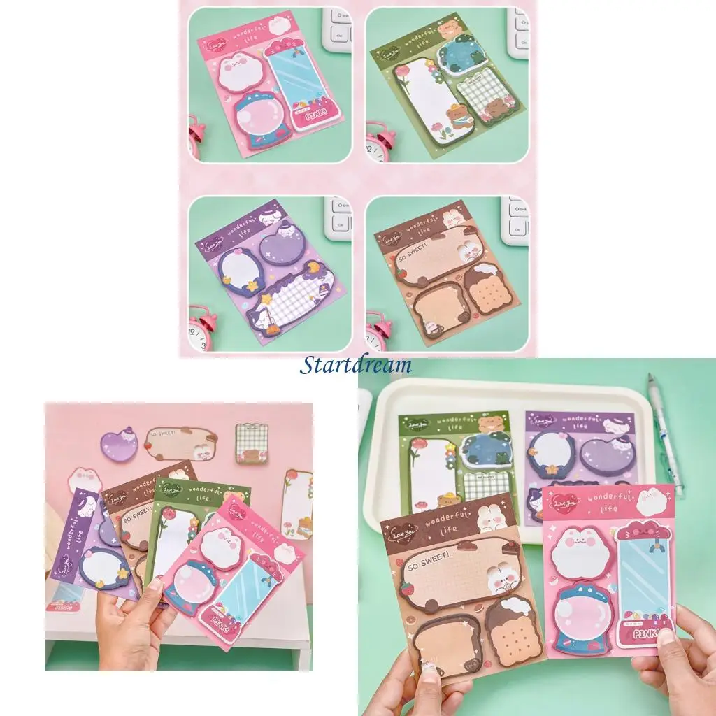 Sticky Notes Memo Pad Small Notepads Reminder on Notebook Journal Planner Book K92C