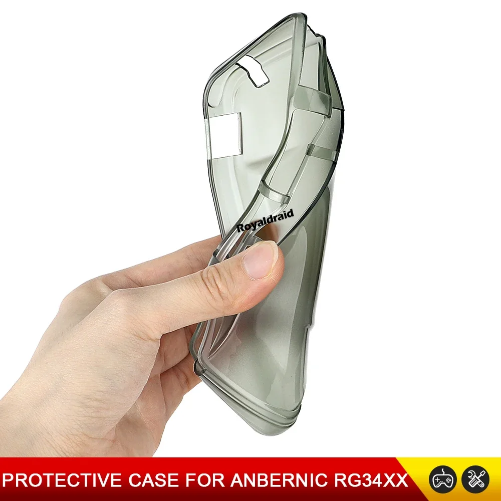 TPU Half Transparent Soft Shell Case Protective Cover For ANBERNIC