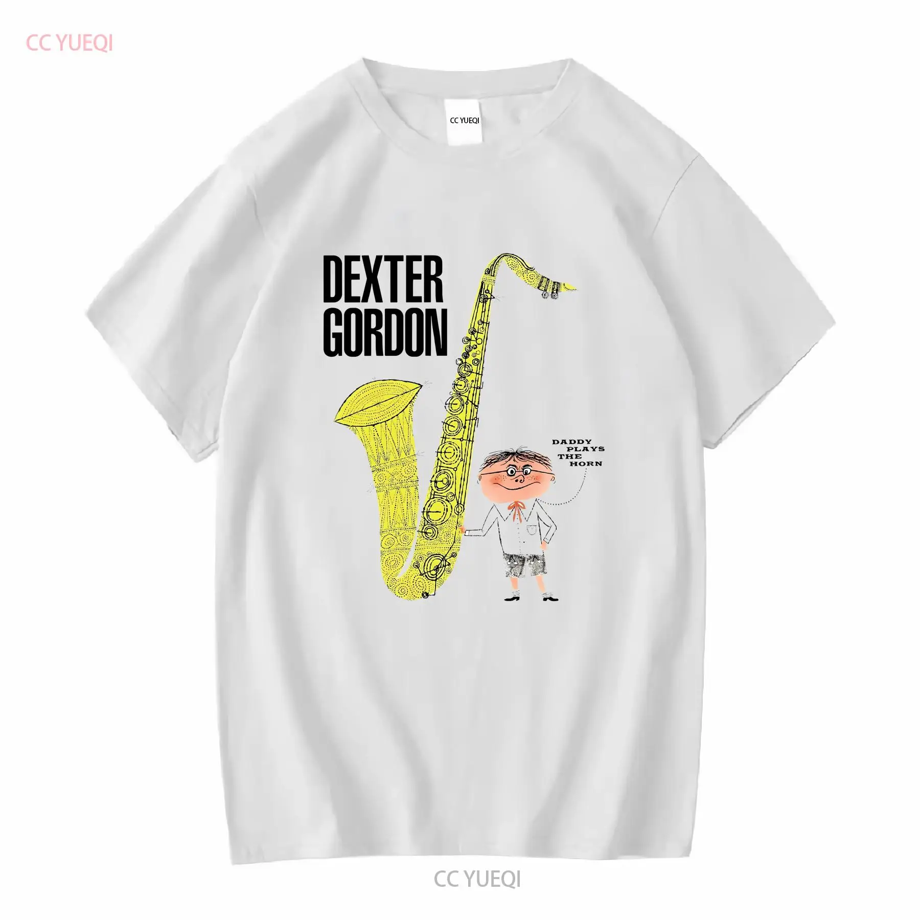 Vintage Dexter Gordon Jazz T-Shirt Men's Casual Print
