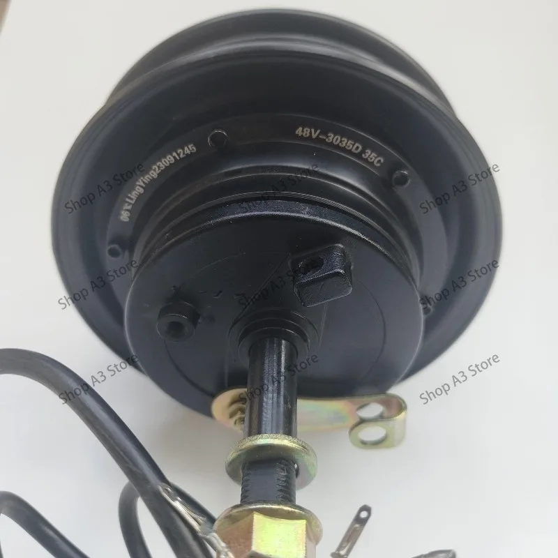 10‑Inch Electric Tricycle Hub Motor, Unilateral Shaft Drum Brake Drive Motor for Three‑Wheel E‑Vehicle
