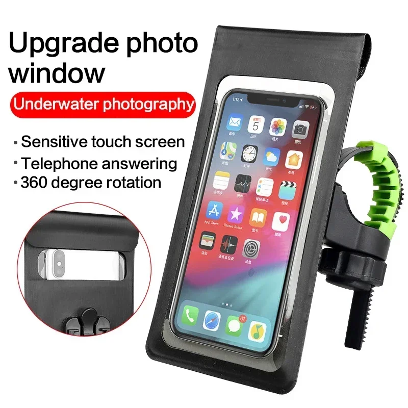 Bicycle Waterproof Phone Rotate Stands for Case Touch Screen Bike Handlebar Phone Holder for Motorcycle Rearview Mirror Stands