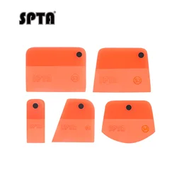 SPTA 5PCS Film Work Squeegee Flexible TPU Squeegee Kit with Different Size Anti-Scratch Rubber Squeegee for Car