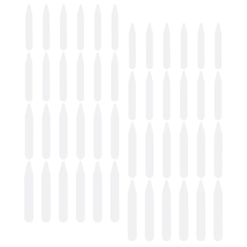 400 Uds camisa se mantiene para hombres insertos de cuello simples 2,5 pulgadas se adapta a todas las camisas de vestir bordes lisos sin desgarro soporte de cuello garantizado