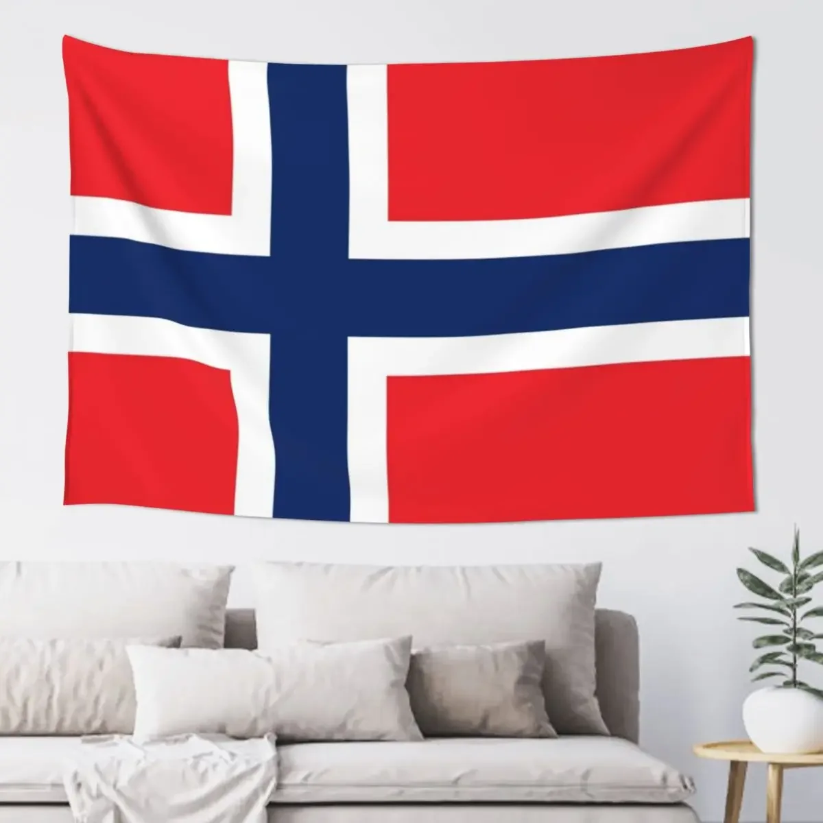 

Flag of Norway Tapestry Wall Deco Decoration Home Aesthetic Room Decorations Tapestry