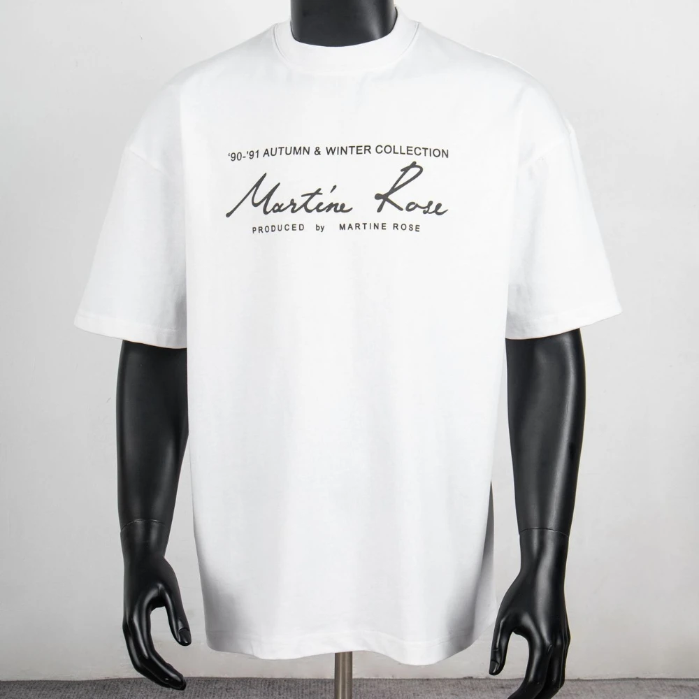 

Martine Rose Basic LOGO Letter Short-Sleeved Printed Cleanfit Men's and Women's Base Layer Short-Sleeved T-Shirt Trend Brand