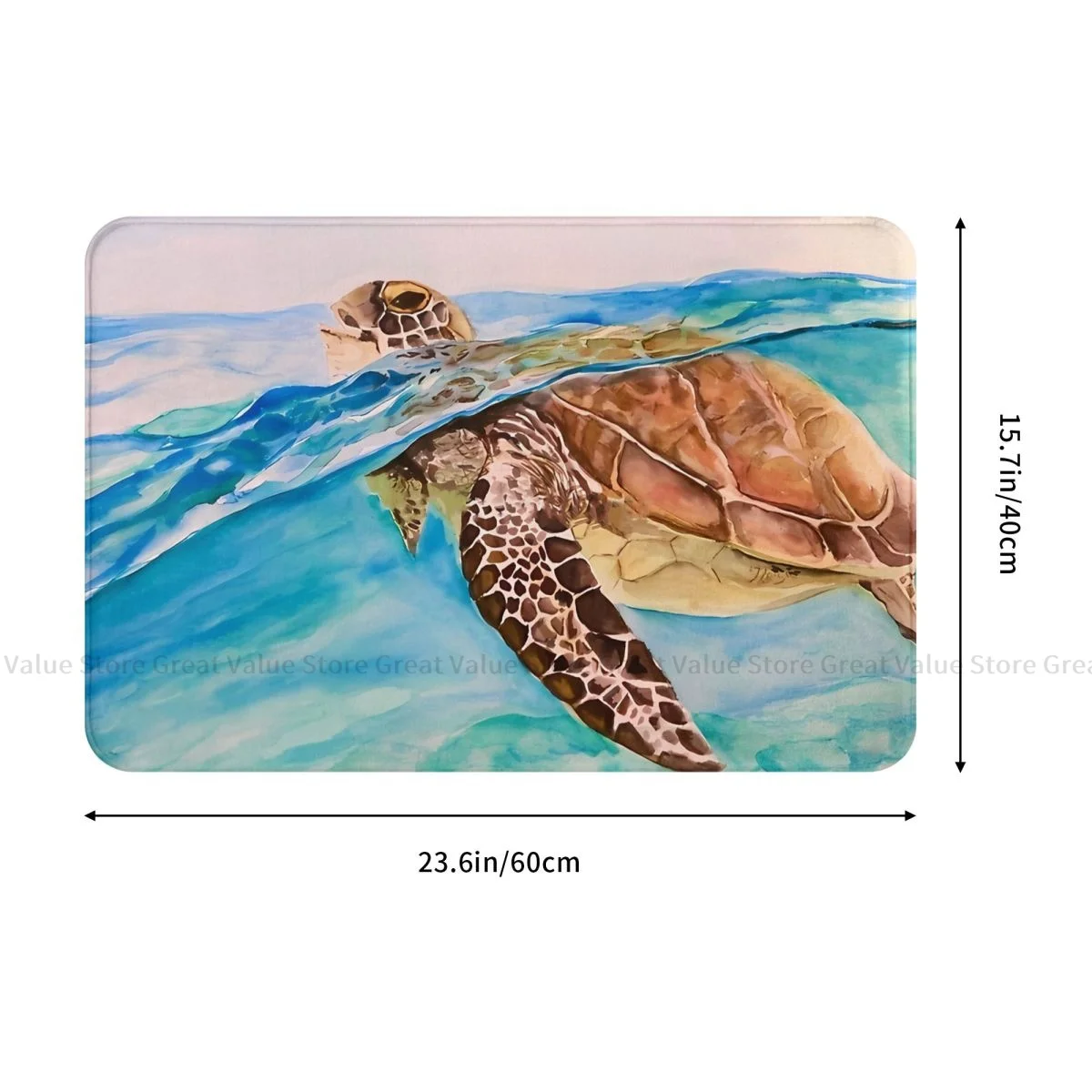 3D Ocean World Non-slip Doormat Turtle Time Bath Bedroom Mat Welcome Carpet Home Modern Decor