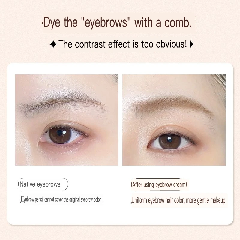 GELLA'S Voluminous And Color-holding Eyebrow Dye tworzy naturalną, trwałą i wyrafinowaną kształt brwi z efektem powietrza