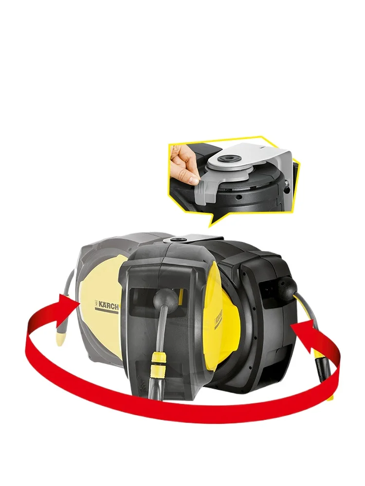 

Kach automatic telescopic recovery water pipe frame garden watering watering nozzle water gun storage frame pipe reel