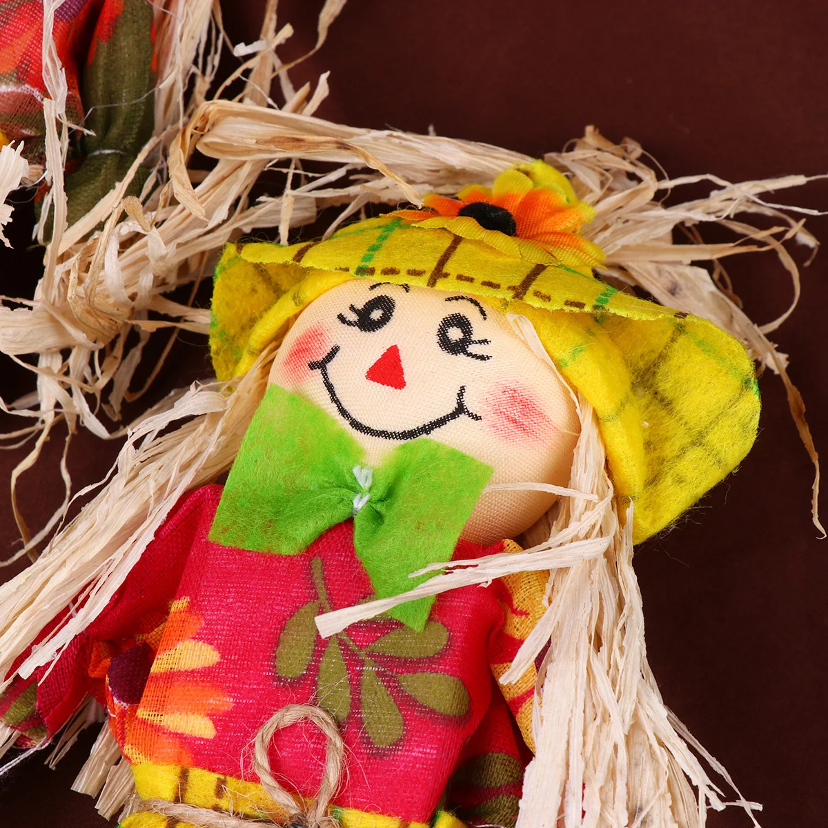 

3Pcs Halloween Scarecrow Pumpkin Ornaments 40cm Cute Face Lightweight Durable Party Bar Classroom Hanging Decor