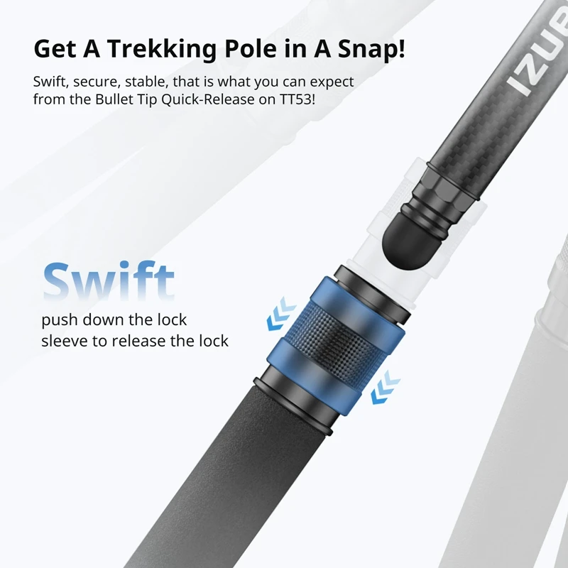 Imagem -02 - Ulanzi Quick Release Trekking Stick Kit de Tripé Monopé Selfie Stick Mini Tripé para Caminhadas Viagem Viagem ao ar Livre Tt35