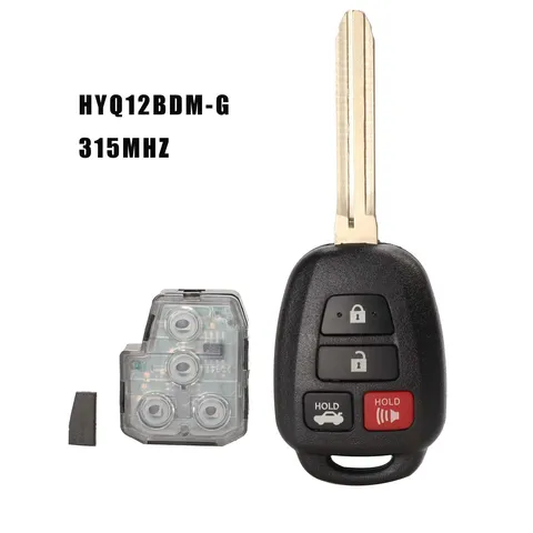 Jingyuqin 314,4 МГц дистанционный ключ от машины для Toyota Camry G/H чип опционально 2012-2017 HYQ12BDM HYQ12BEL полный ключ