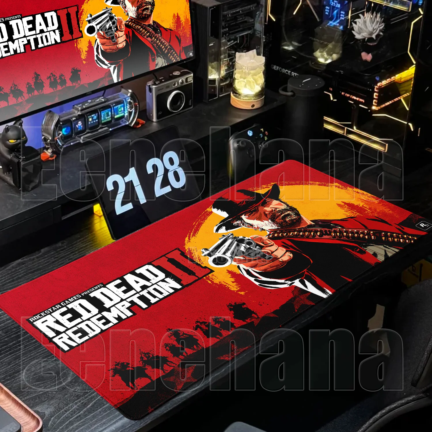 Red Dead Redemption Large Gaming Gamer Mouse Pad Rubber Big Non-Slip Computer Laptop Office Pc Extend Pads XXL Home Desk Mats