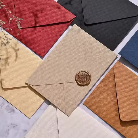 30pcs/lot Texture Envelopes for Wedding Invitations Business High-grade 250g 16.2x11.4cm Paper Stationery Supplies Storage Bag