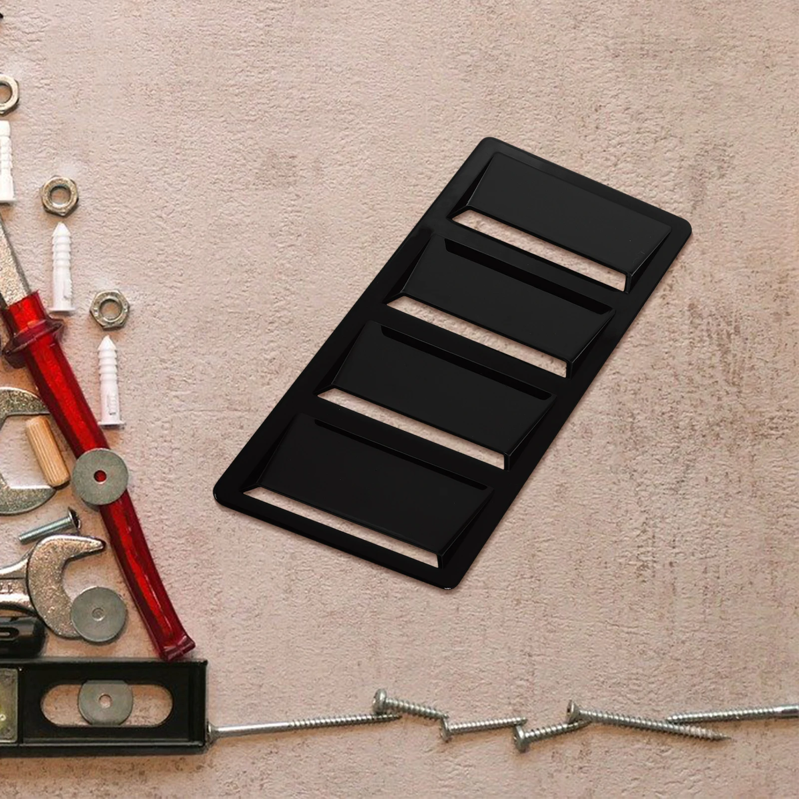 

2Pcs Engine Vent Cover Realistic Shark Gill ABS Universal Car Bonnet Vents Auto Hood Car Hood Scoop Cover Easy