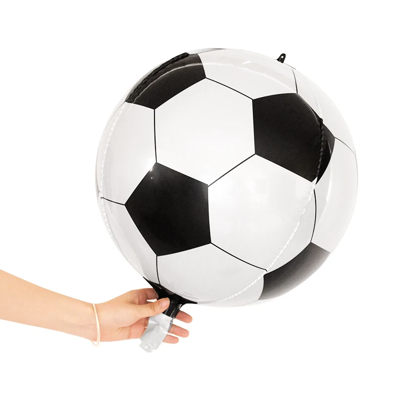 

22 Inch Football Theme Foil Balloons Black White Soccer Helium Balloon Sport Birthday Party Decorations Supplies Kids Gife Toy