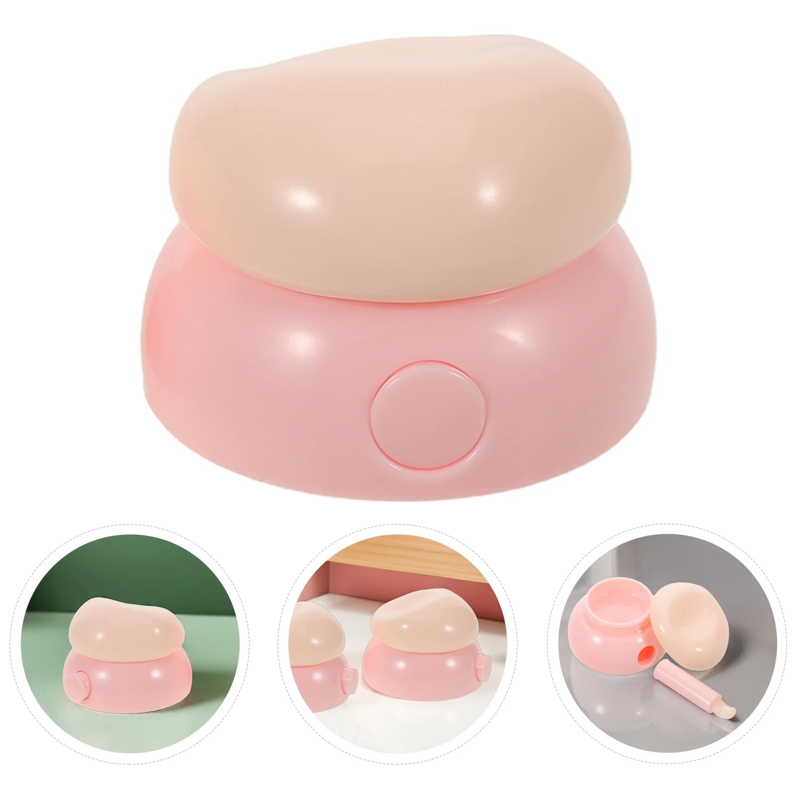 

2Pcs Mini Lipstick Storage Box 3.5g Travel Containers for Creams Lip Balm Makeup Portable Empty Case Toiletries