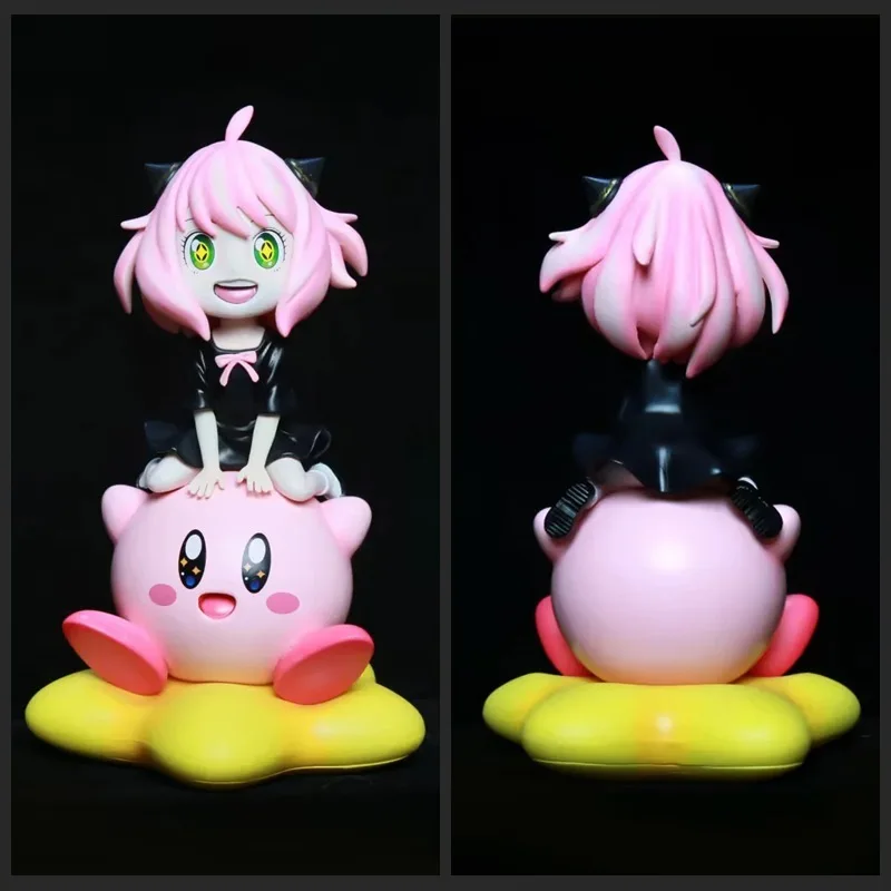 Figura de acción de Anime Spy×Family Anya Forger de 19cm, decoración de escritorio coleccionable de Pvc, figura de Kirby, juguete personalizado, regalo para cumpleaños