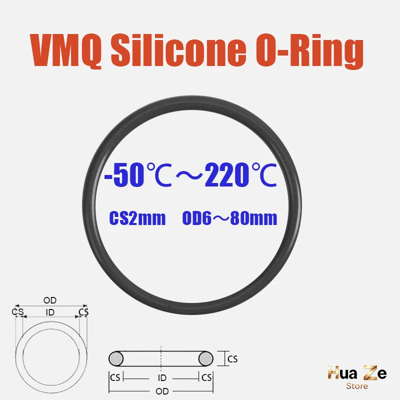 10pcs-100pcs Black NBR O-Ring Seals,OD 6mm-80mm, Oil Resistant Round Gaskets Customizable