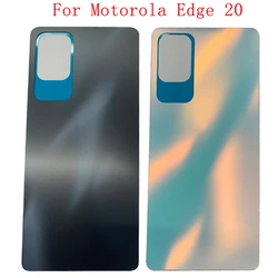 Battery Cover Rear Door Case Housing For Motorola Moto Edge 20 Back Cover with Adhesive Sticker Replacement Parts