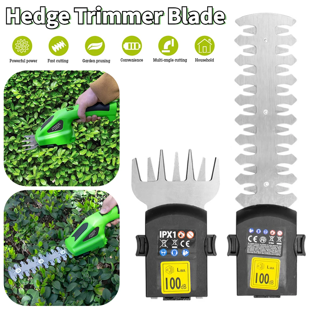 Electric Hedge Trimmer Blades Cut Grass Cordless Gardening Tool High Power Rechargeable Handheld Hedge Trimmer Spare Blades