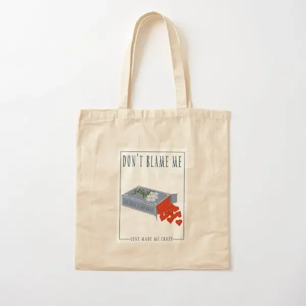 

Do Not Blame Me Cotton Canvas Bag Shopper Tote Foldable Reusable Shoulder Bag Casual Handbag Women Ladies Travel Fashion