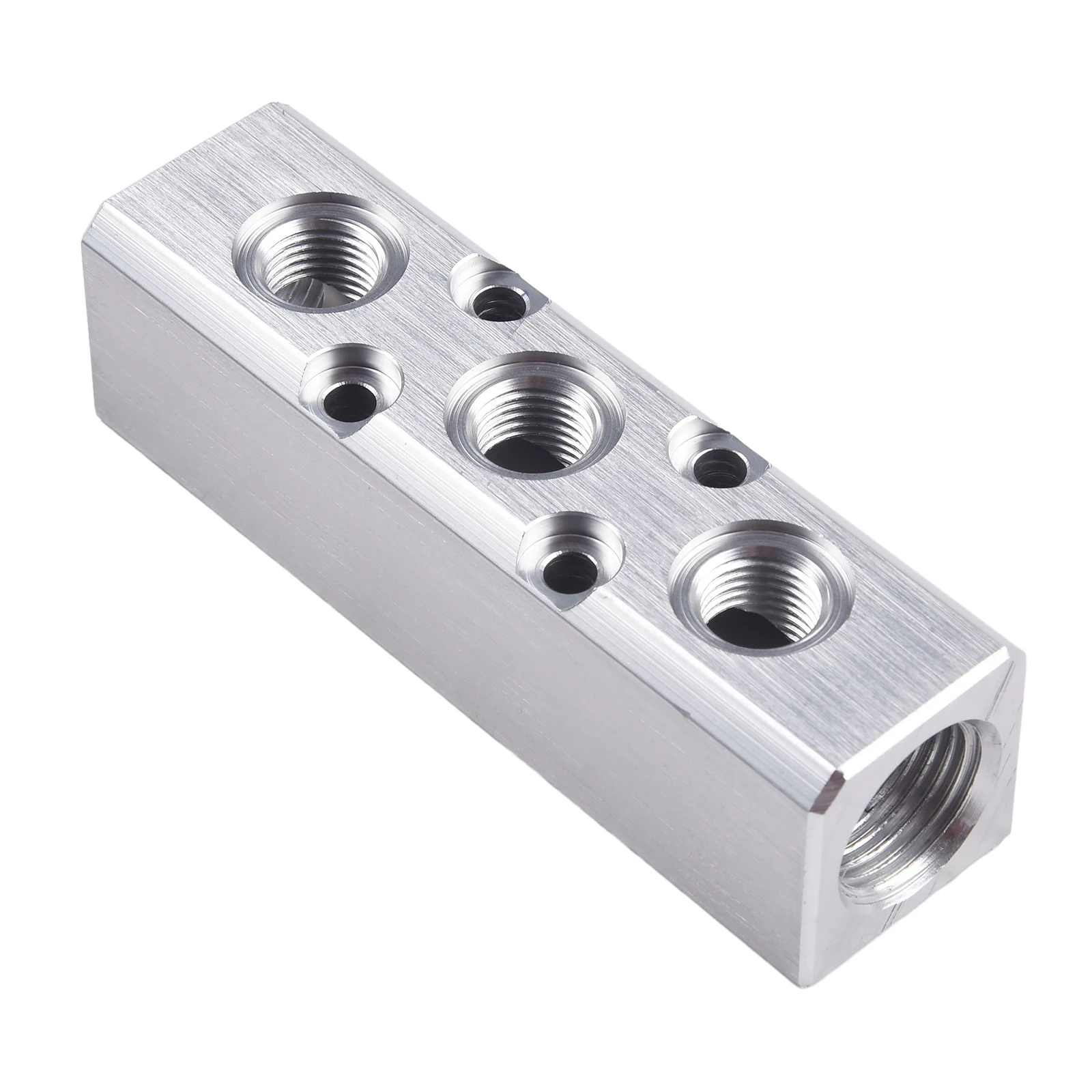 for durable Manifold Blocks Air Hose Aluminum Oxidation Convenient Cylinder Excellent High Hardness Inline Home