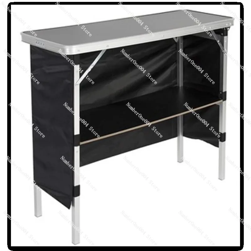 

Suitcase storage function LED cloth folding bar table