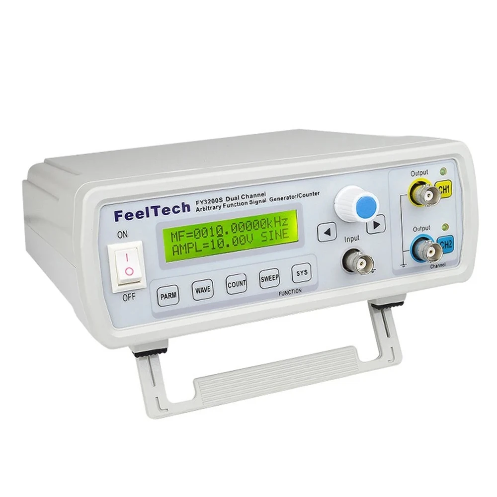FY3200S 6/12/20/24/25MHz Digital DDS Função de canal duplo Gerador de fonte de sinal Forma de onda arbitrária/Medidor de frequência de pulso