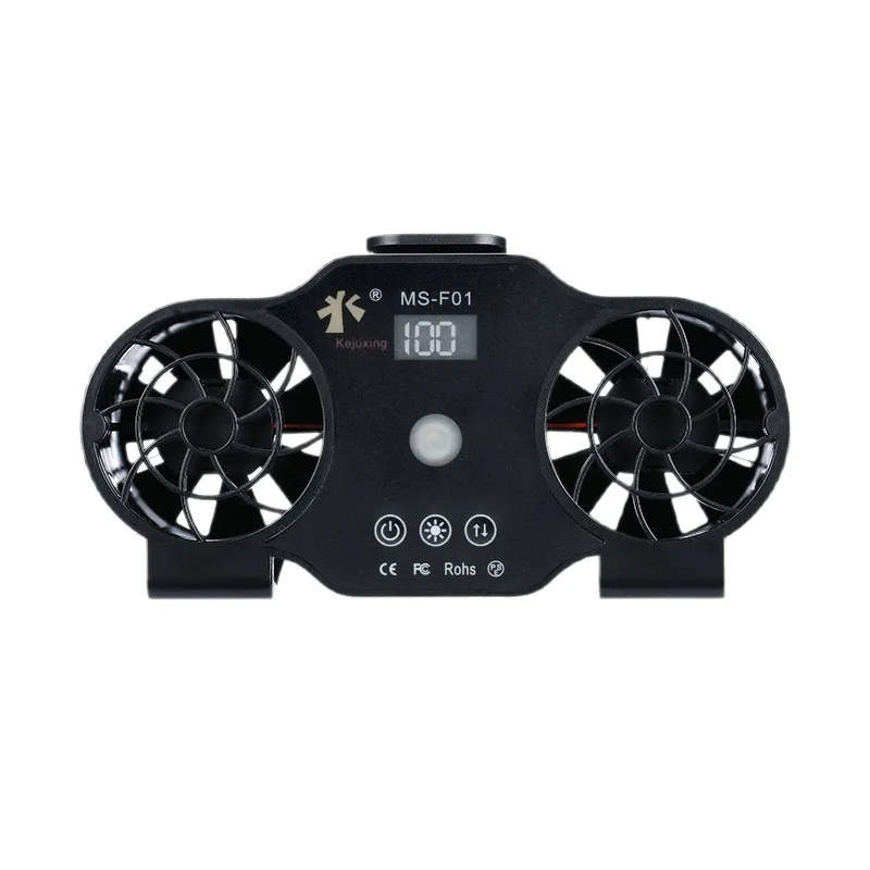 New Digital Display Waist Fan Portable Lightweight Outdoor Worksite Labor Cooler USB Fast Charge