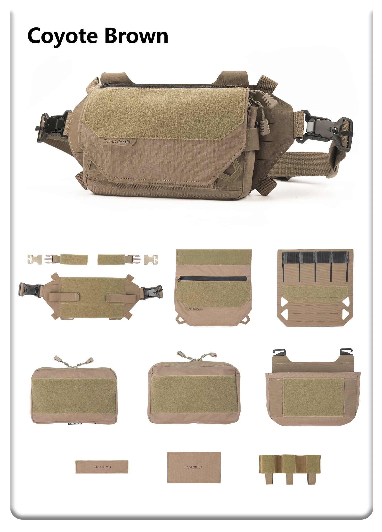 Dmgear 1120x　多機能ウエストバッグ fullset Dmgear 1120xオリジナルの多機能ウエストバッグタクティカルチェスト