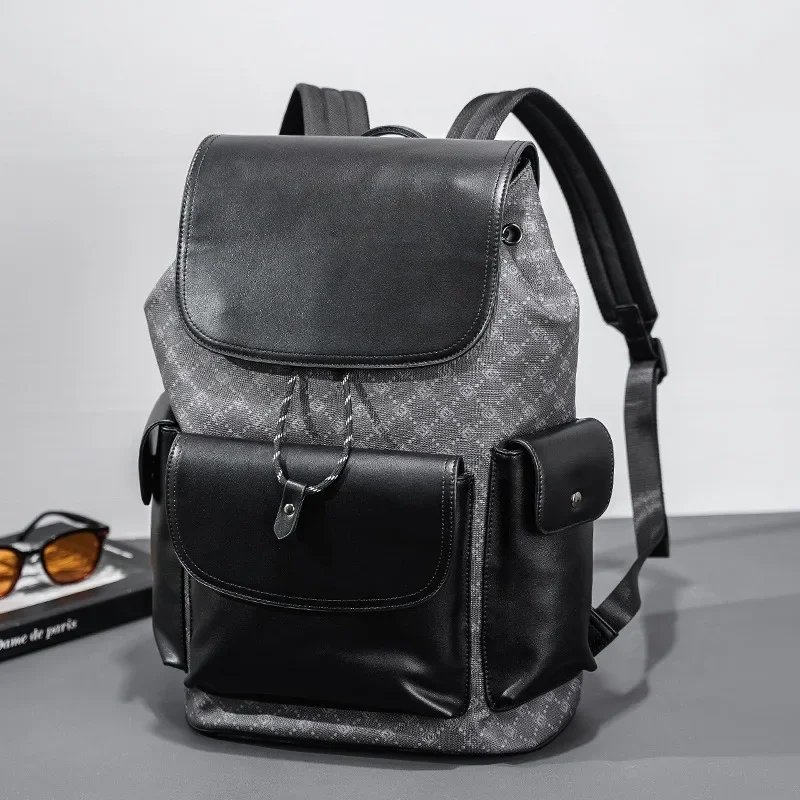 

Large Capacity Backpack Men Fashion Letter Print Men's Backpacks Casual Business Travel Backapck 15 inch Laptop Bag Schoolbags