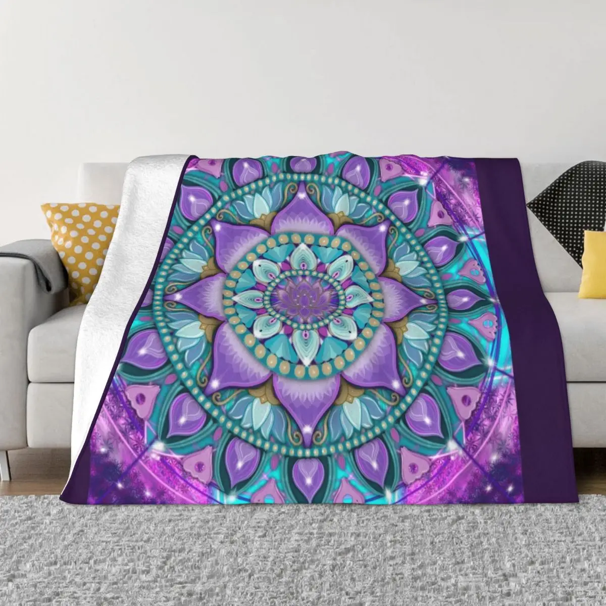 

Mandala-relax Throw Blanket Bed Fashionable Blanket Fluffy Soft Blankets fluffy blanket Weighted Blanket