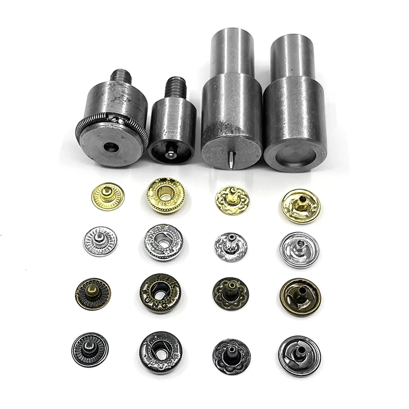 Europe Button machine special mold (12mm+M6) Pressure Snap Molds 8/10/12.5/15 mm Rivet Dies Metal Eyelets installation tools