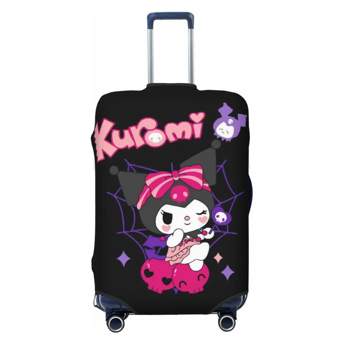 

Custom Kuromi Cartoon Suitcase Cover Washable Luggage Protective Covers for 18-32 inch