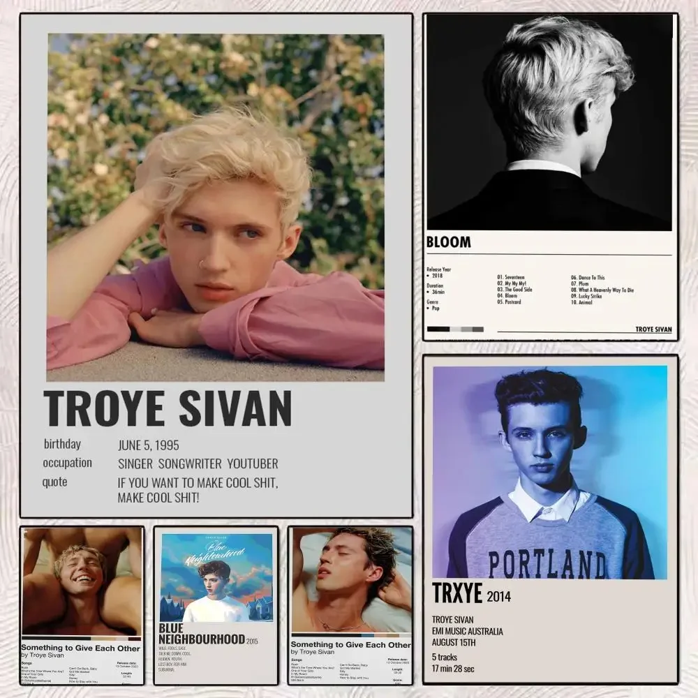Album T-Troye Sivan Poster PP Wall Decor Posters Celebrity Music Art Prints Bedroom Office Gift