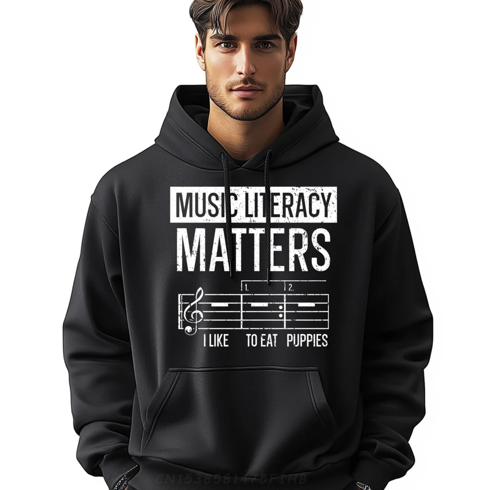 

Music Literacy Matters Music Teacher Musician Musical Vintage Pullover Hoodies Fall Long Sleeve Sweater Man Tops Tees Design