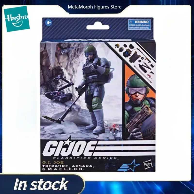 Original Hasbro G.I. Joe Classified Series 78 Tripwire Apsara y MACLEOD colección de figuras de acción juguetes adornos