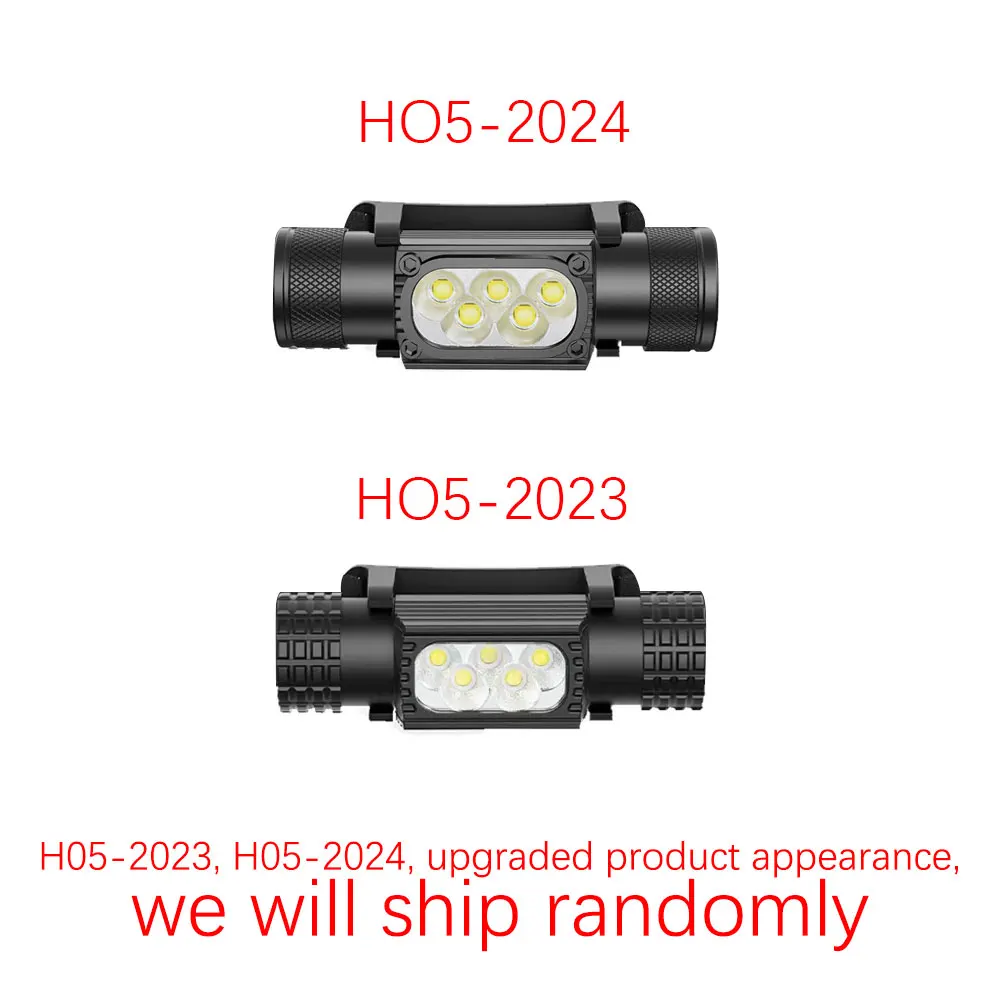 Mini LED Headlight 1920LM White 7000-8000K Flashlight 18650 Battery Memory Headlamp Type-C USB Head Light Lamp Flash Torch