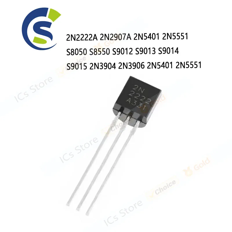 1000pcs S9018 TO-92 2N2222 2N2222A 2N2907 2N2907A 2N5401 2N5551 S8050 S8550 S9012 S9013 S9014 S9015 2N3904 2N3906 2N5401 2N5551