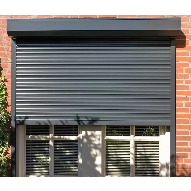 2026 Aluminum alloy intelligent rolling shutter doors and windows with heat insulation for household use Rolling shutter window