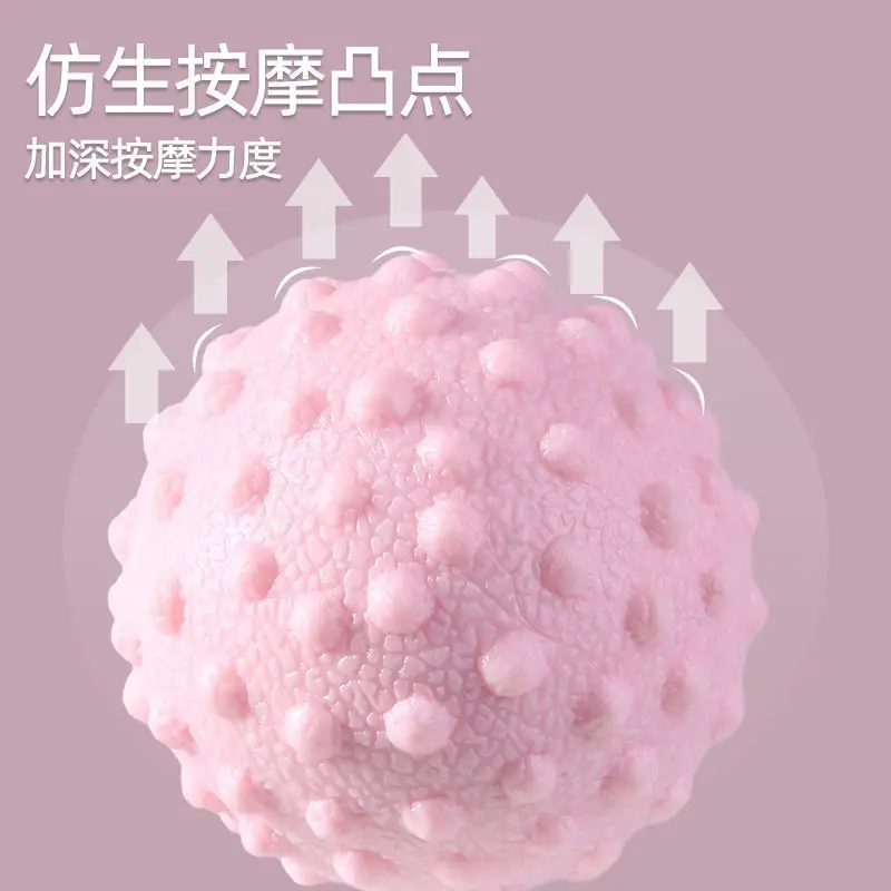 Portable Soft Spiky Massage Ball For Muscle Relaxation Foot Back Trigger Point Therapy Yoga Fitness Exercise Adults 3 Colors