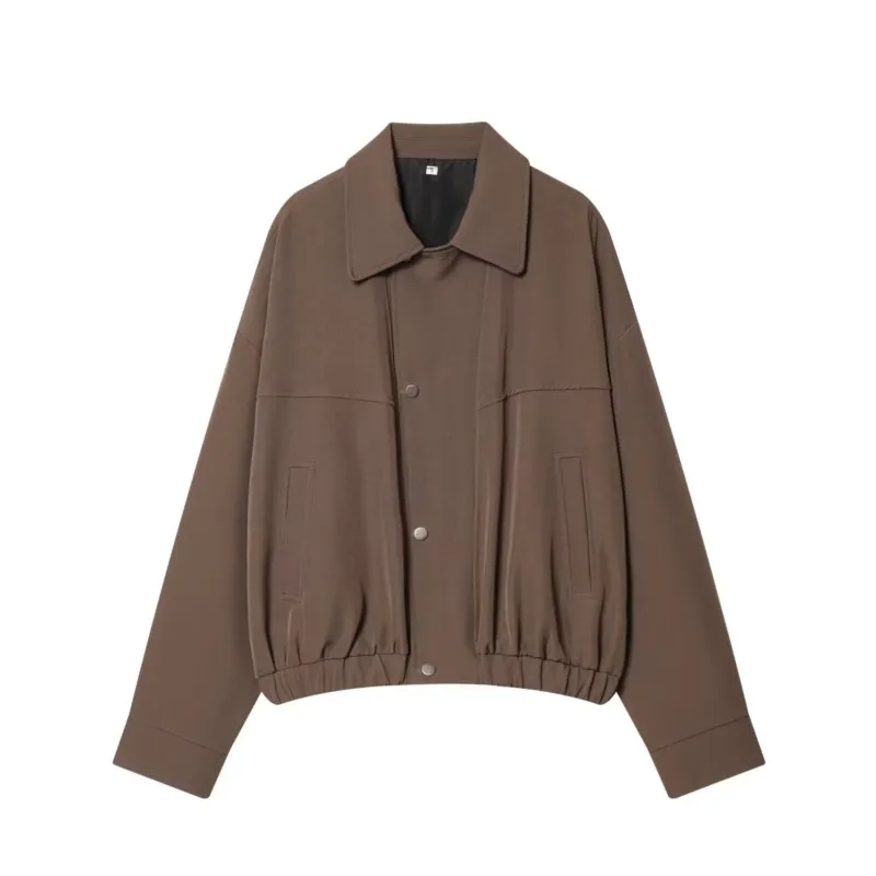 春の女性用ハイウエストパンツセット、ツーピース、長袖クロスオーバーボンバージャケット（ジッパー付き）、キャロットパンツ、女性用アウトフィット